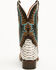 Image #5 - Dan Post Women's Exotic Python Western Boots - Broad Square Toe, Natural, hi-res