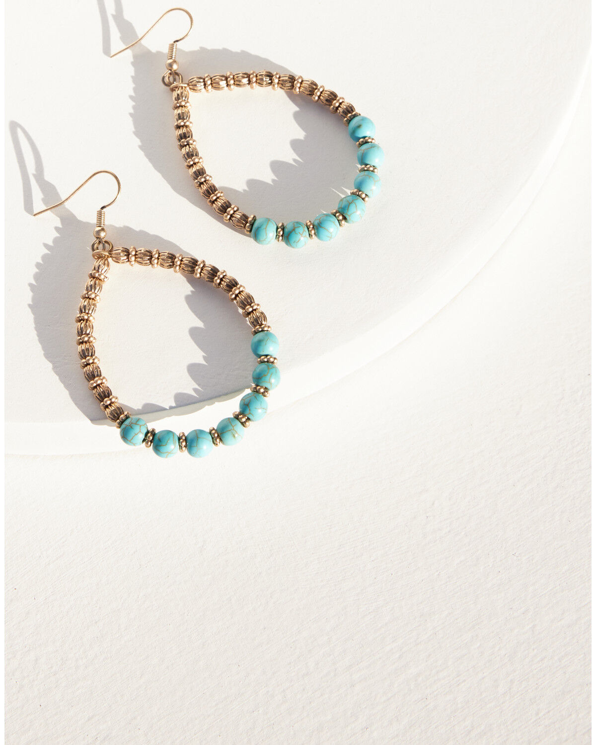 Image #1 - Shyanne Women's Summer Solstice Teardrop Beaded Earrings, Gold, hi-res