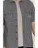 Image #3 - Thorogood Men's Striped Short Sleeve Button-Down Garage Shirt, Blue/white, hi-res