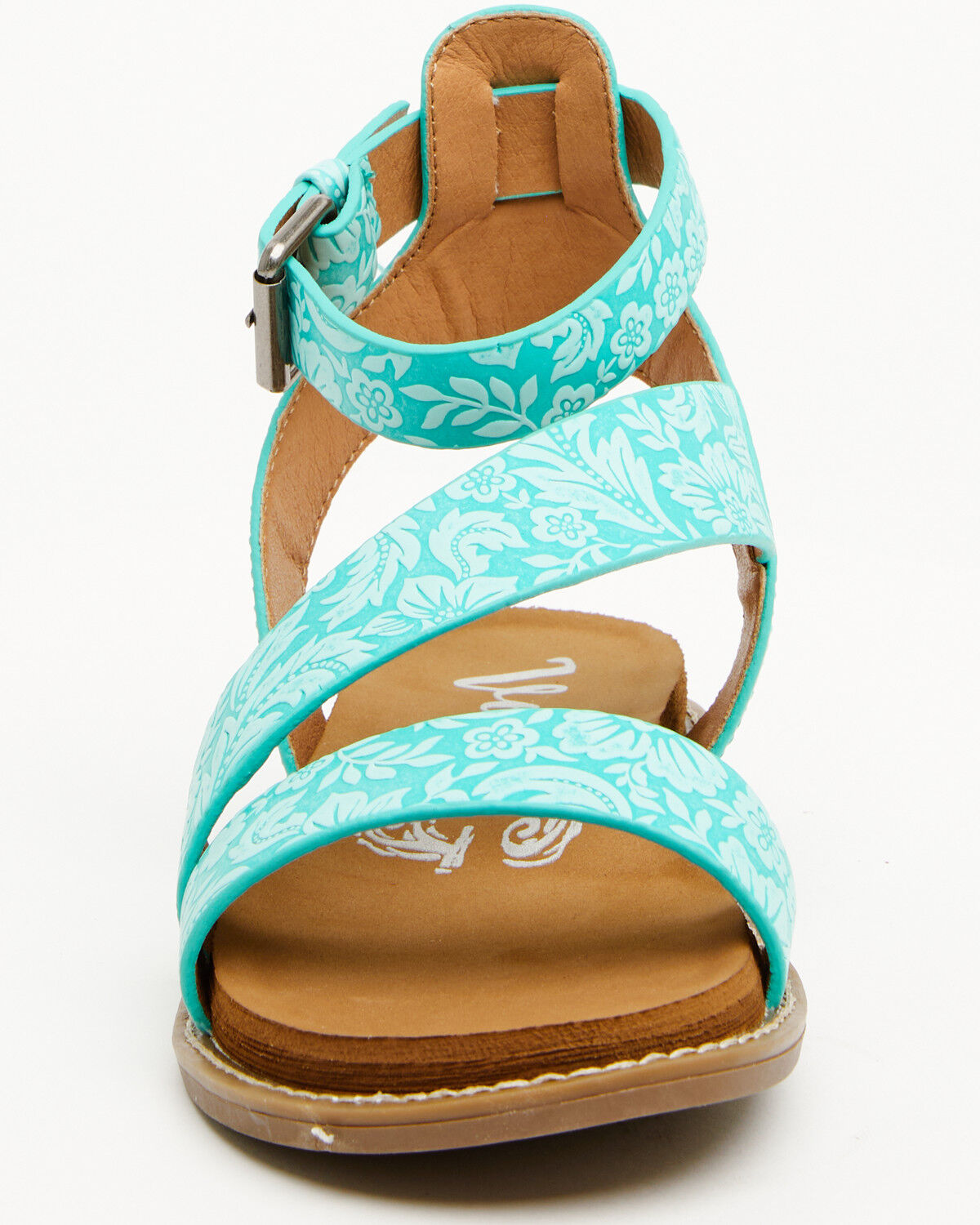 Image #4 - Very G Women's Sylvie Tooled Sandals, Turquoise, hi-res