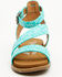 Image #4 - Very G Women's Sylvie Tooled Sandals, Turquoise, hi-res