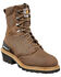 Image #1 - Carhartt 8" Brown Waterproof Logger Boots - Composite Toe, Crazyhorse, hi-res