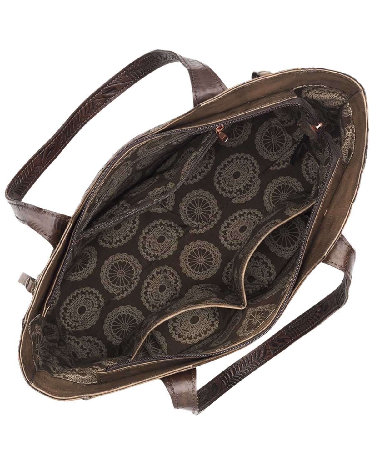 Image #3 - American West Women's Annie's Secret Large Tote, Brown, hi-res