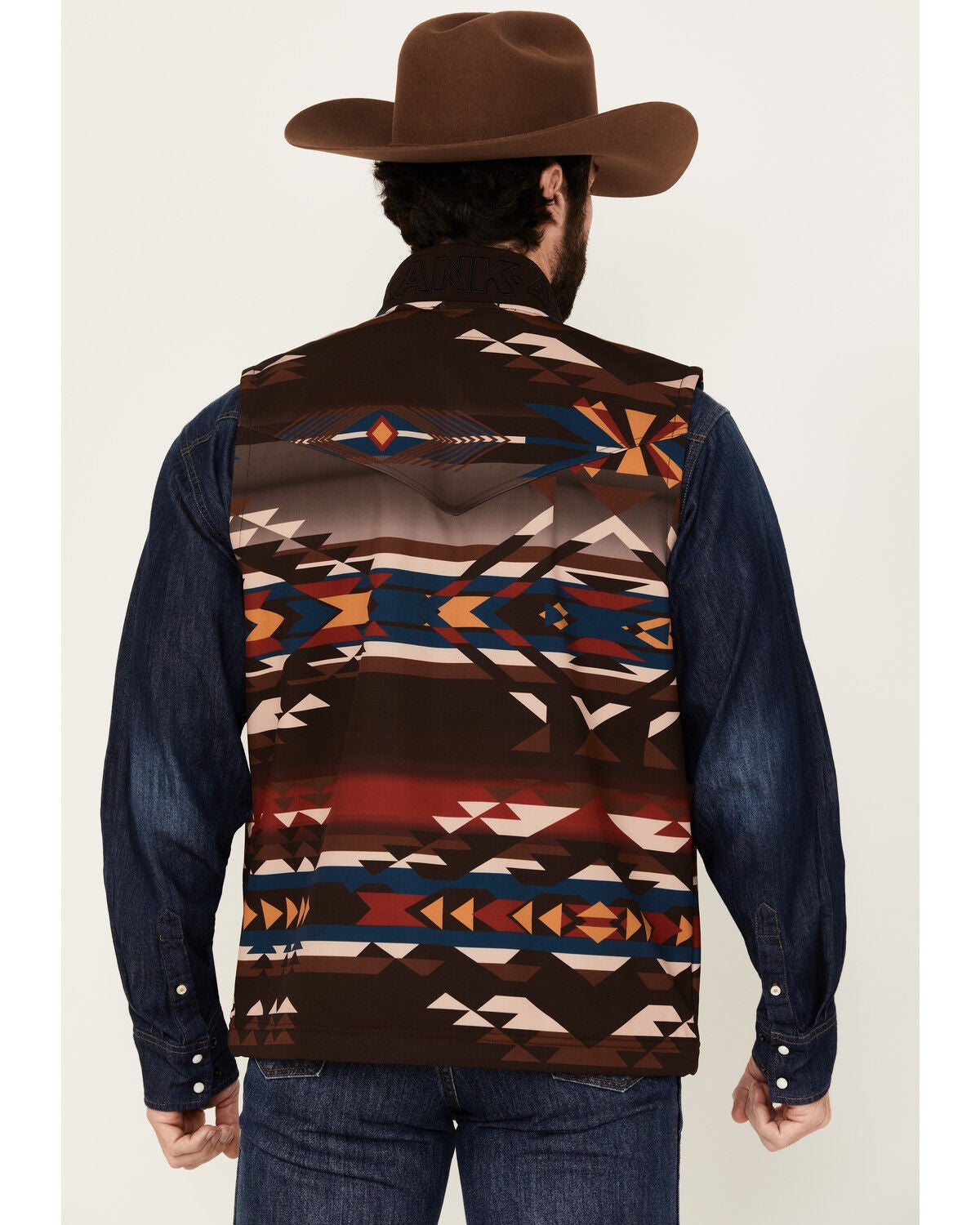 RANK 45® Men's Southwestern Print Softshell Vest | Sheplers