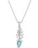 Image #1 - Montana Silversmiths Women's Mystic Falls Opal Crystal Necklace, Silver, hi-res