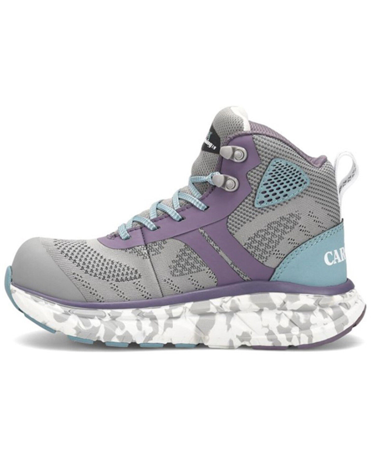 Image #3 - Carolina Women's Azalea Hi-Top Athletic Work Shoes - Composite Toe, Grey, hi-res