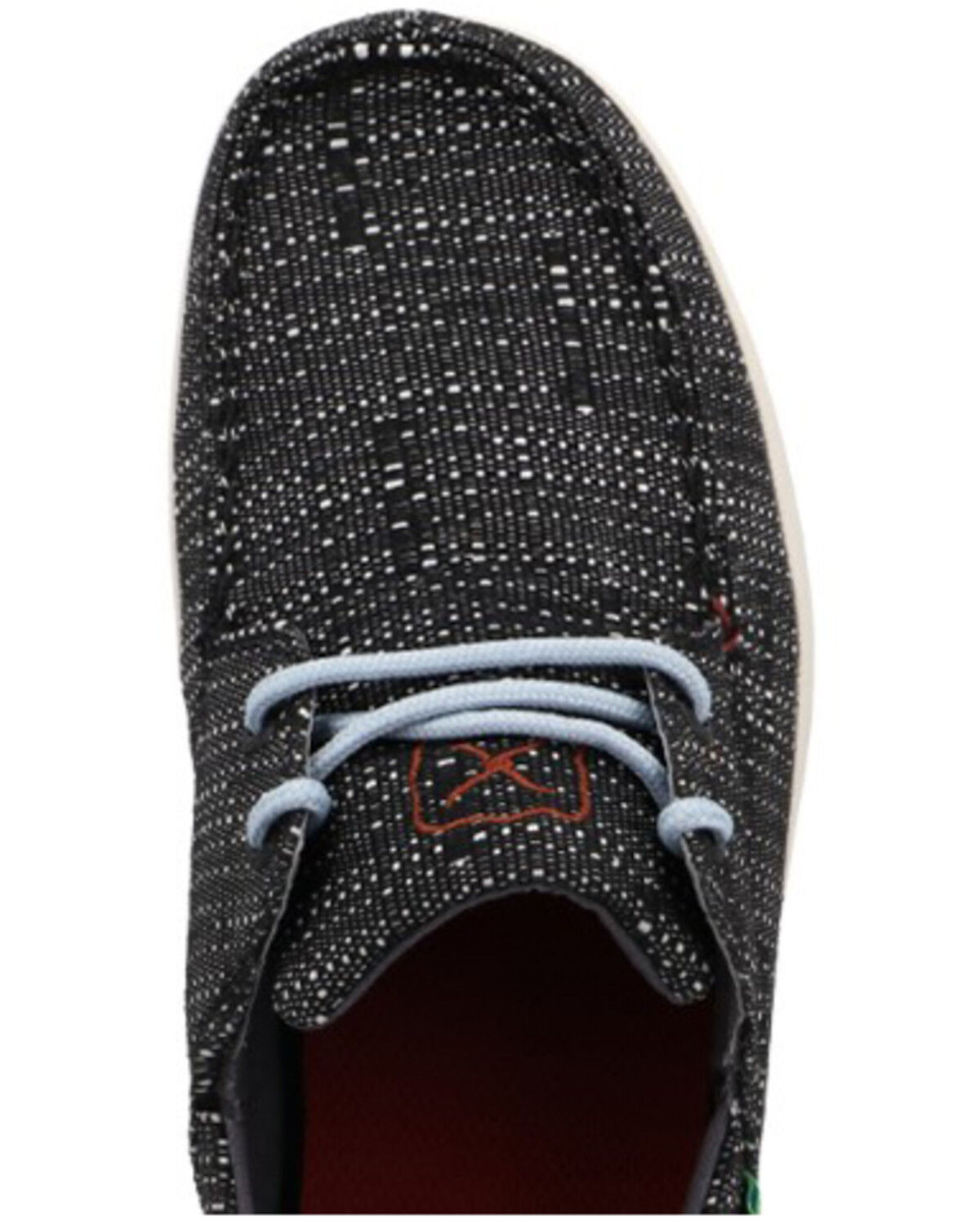 Image #6 - Twisted X Men's Boat Shoes - Moc Toe, Black, hi-res