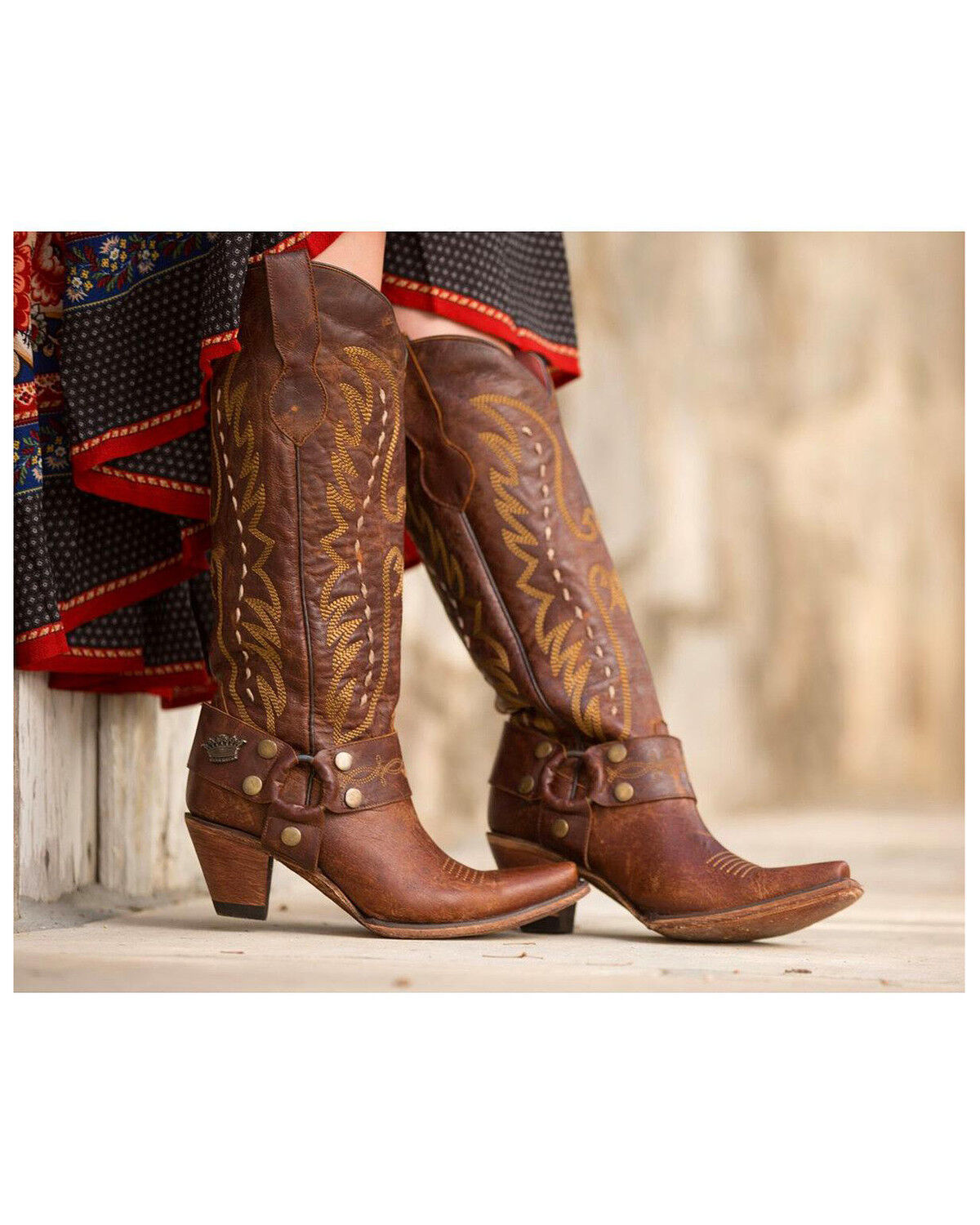 Details about   Women's Wendy Faux Leather Buckle Riding Boots A New Day