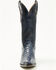 Image #4 - El Dorado Women's Holly Exotic Caiman Tall Western Boots - Snip Toe, Blue, hi-res