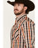 Image #2 - RANK 45&reg; Men's Dakota Plaid Print Long Sleeve Button-Down Performance Western Shirt, Brown, hi-res