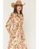 Image #3 - Shyanne Women's Horse Print Chiffon Maxi Dress, Coffee, hi-res