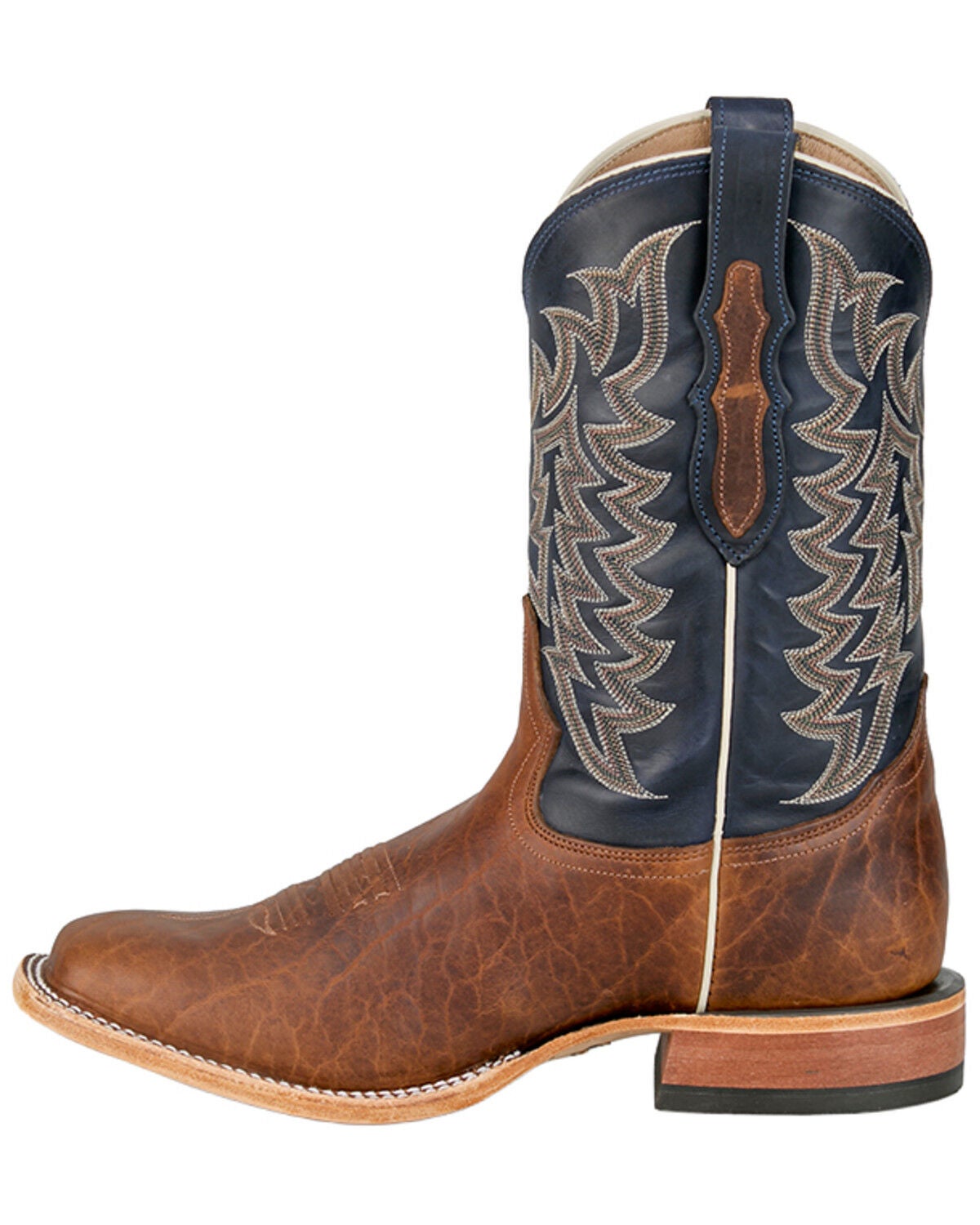 Image #3 - Tony Lama Men's Alfredo Western Boots - Broad Square Toe, Chocolate, hi-res