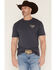 Image #2 - Cowboy Up Men's Durable By Nature Short Sleeve Graphic T-Shirt, Blue, hi-res