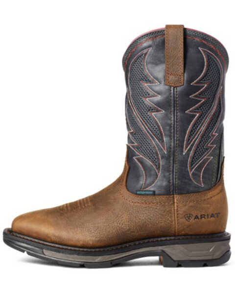 Image #2 - Ariat Men's Rye WorkHog® XT VentTEK Waterproof Western Work Boots - Soft Toe, Brown, hi-res