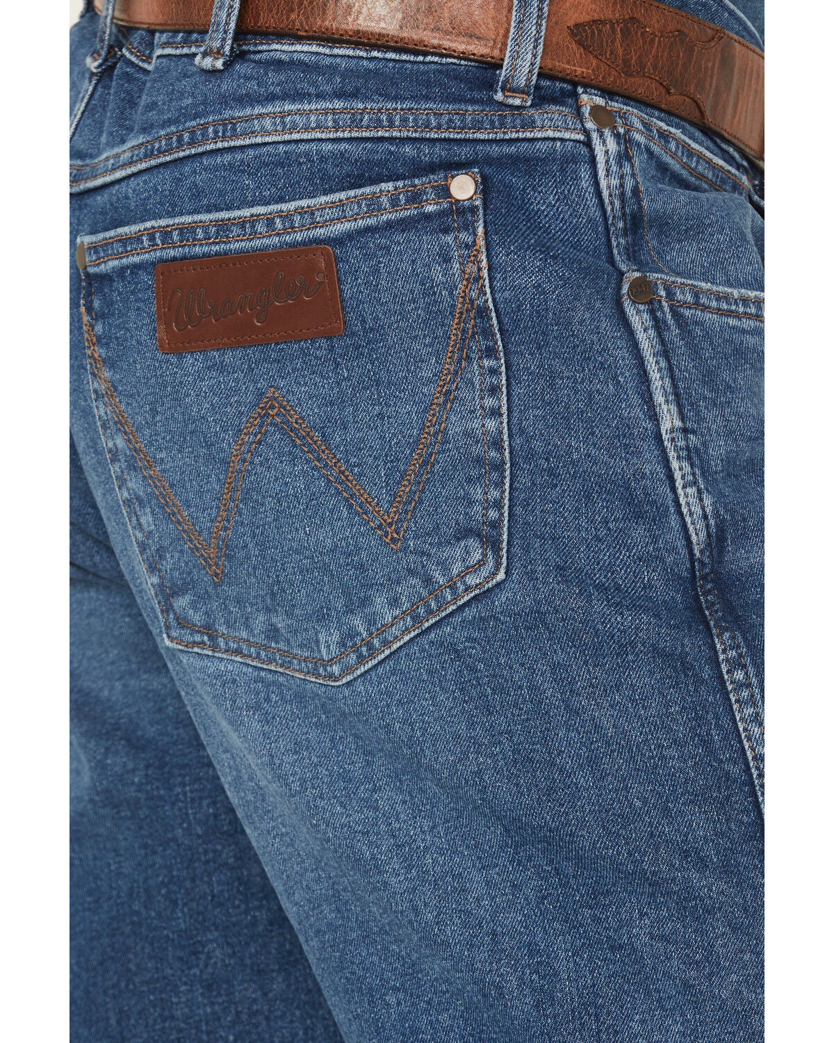 Wrangler Retro Men's 77MWZ Dark Wash Slim Bootcut Stretch Denim