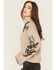 Image #2 - Ariat Women's Embellished Sweater, Oatmeal, hi-res