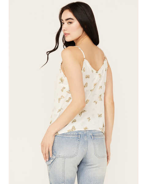 Image #4 - Cleo + Wolf Women's Butterfly Cropped Cami, White, hi-res