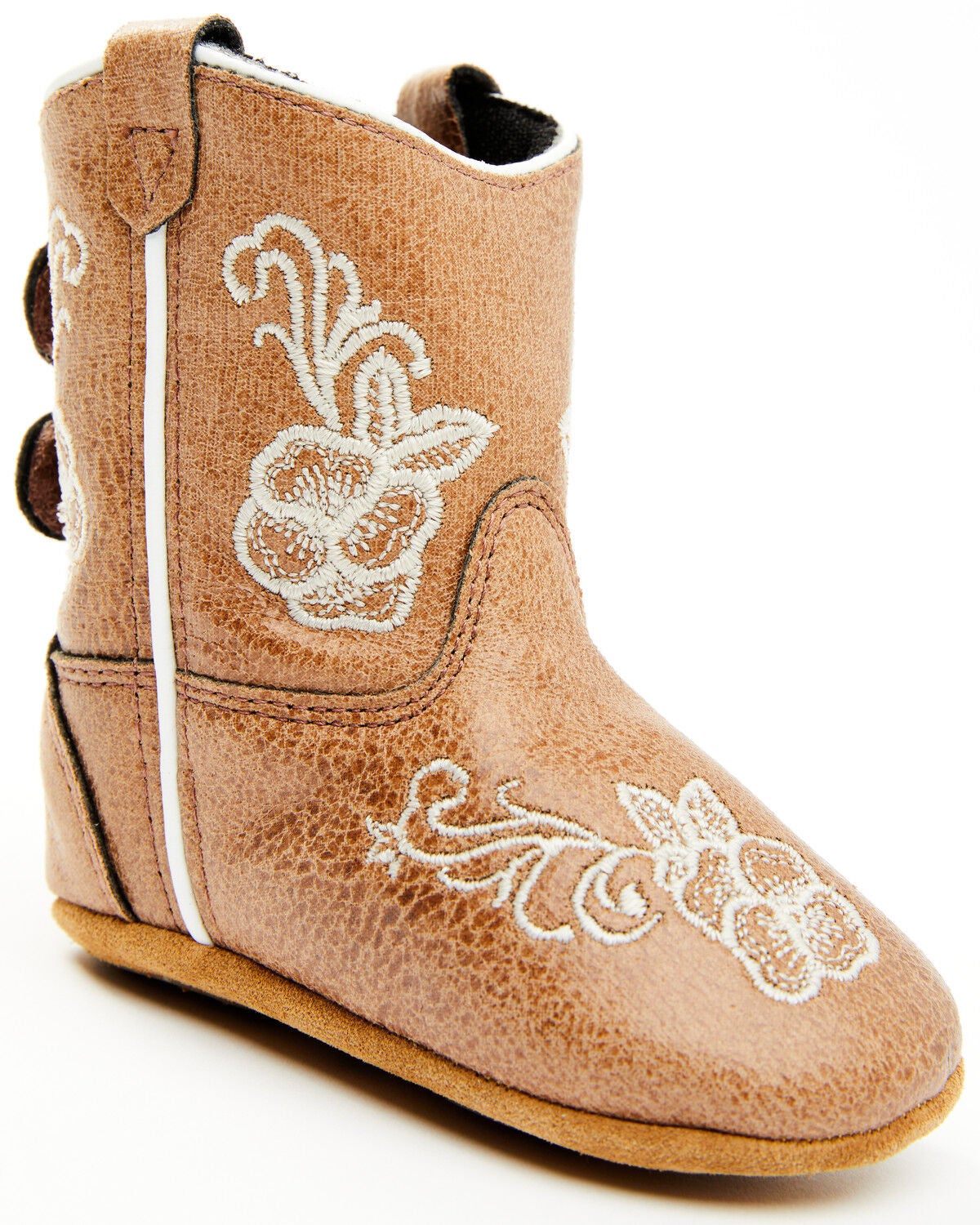 Boot Barn Infant Girls' Lil' Lasy Poppet Boots - Round Toe, Brown, hi-res