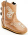 Image #1 - Shyanne Infant Girls' Lil' Lasy Poppet Boots - Round Toe, Brown, hi-res