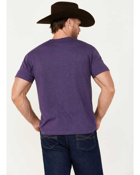 Image #4 - Cinch Men's Logo Short Sleeve T-Shirt, Purple, hi-res