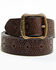 Image #1 - Levi's Women's Centerbar Brown Perforated Dot Leather Belt, , hi-res