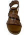 Image #4 - Very G Women's Kiara Tooled Platform Sandals, Chocolate, hi-res