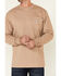 Image #3 - Carhartt Men's Flame Resistant Force Long Sleeve Work T-Shirt - Tall, Beige/khaki, hi-res