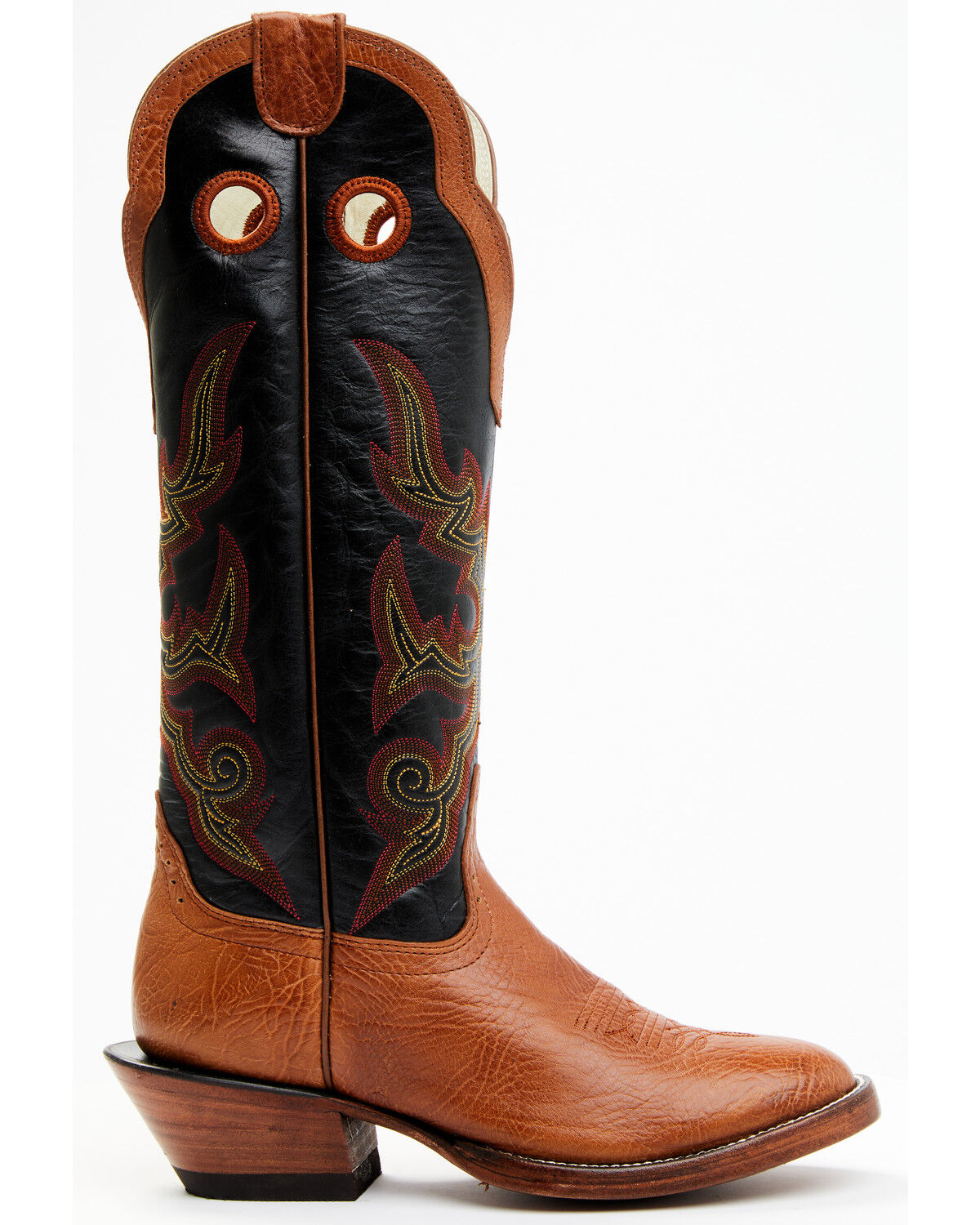 Image #2 - Hondo Boots Men's Spanish Shoulder Western Boots - Round Toe, Tan, hi-res