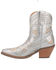 Dingo Women's Primrose Western Booties - Snip Toe, Silver, hi-res