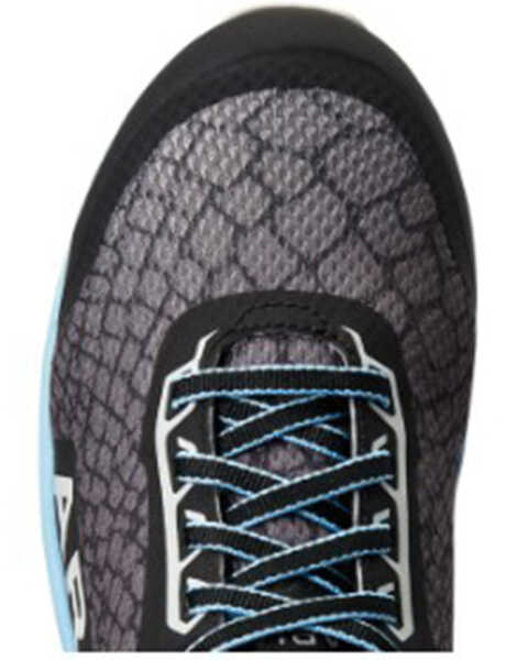 Image #4 - Ariat Women's Outpace Mesh Snake Print Work Sneakers - Composite Toe, Grey, hi-res