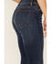 Stetson Women's High Rise Flare Jeans, Blue, hi-res