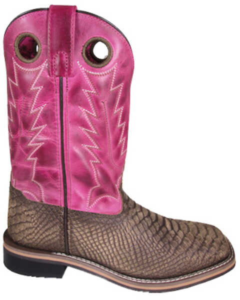 Smoky Mountain Women's Viper Western Boots - Broad Square Toe, Brown, hi-res