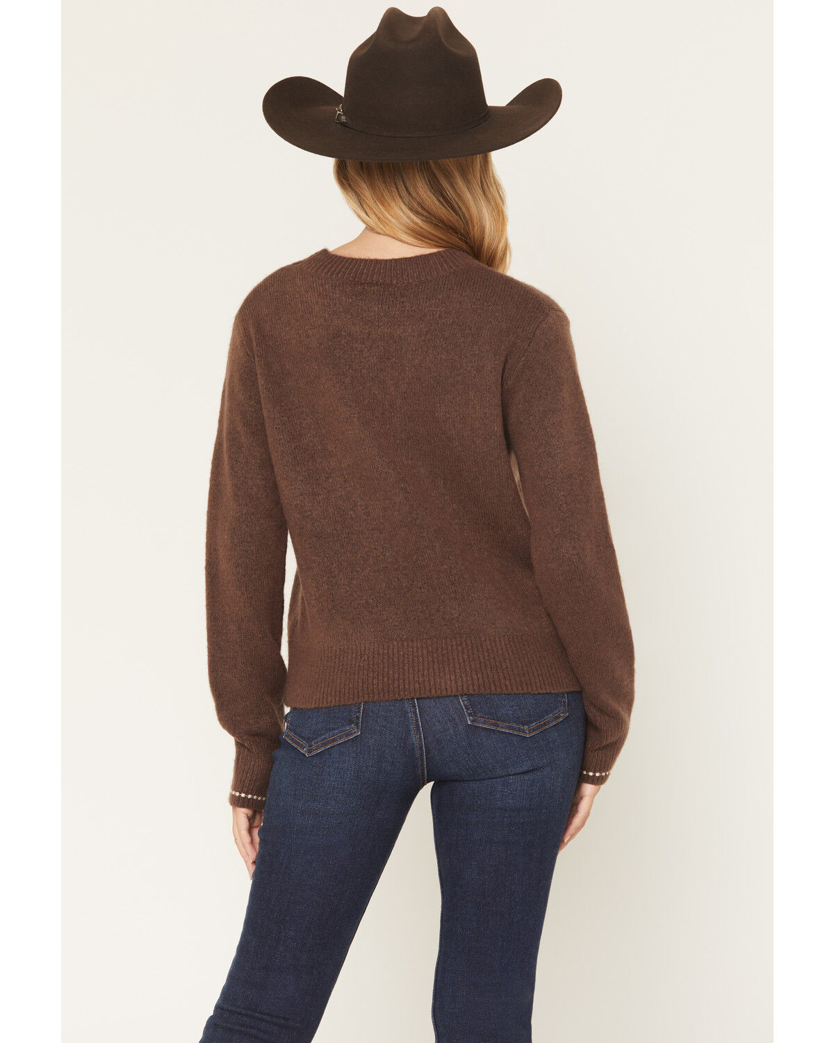 Image #4 - White Crow Women's Darlin Sweater, Brown, hi-res