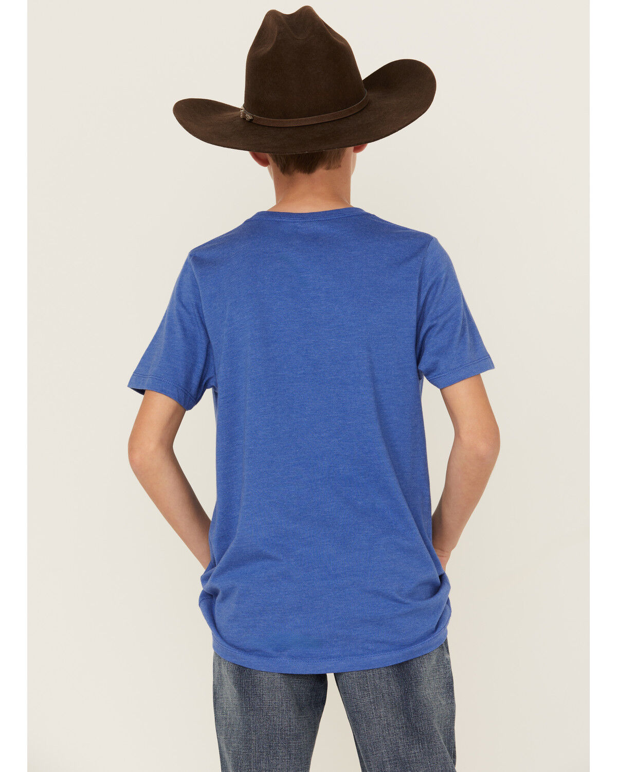 Image #4 - Cinch Boys' Made For This Short Sleeve Graphic T-Shirt, Royal Blue, hi-res