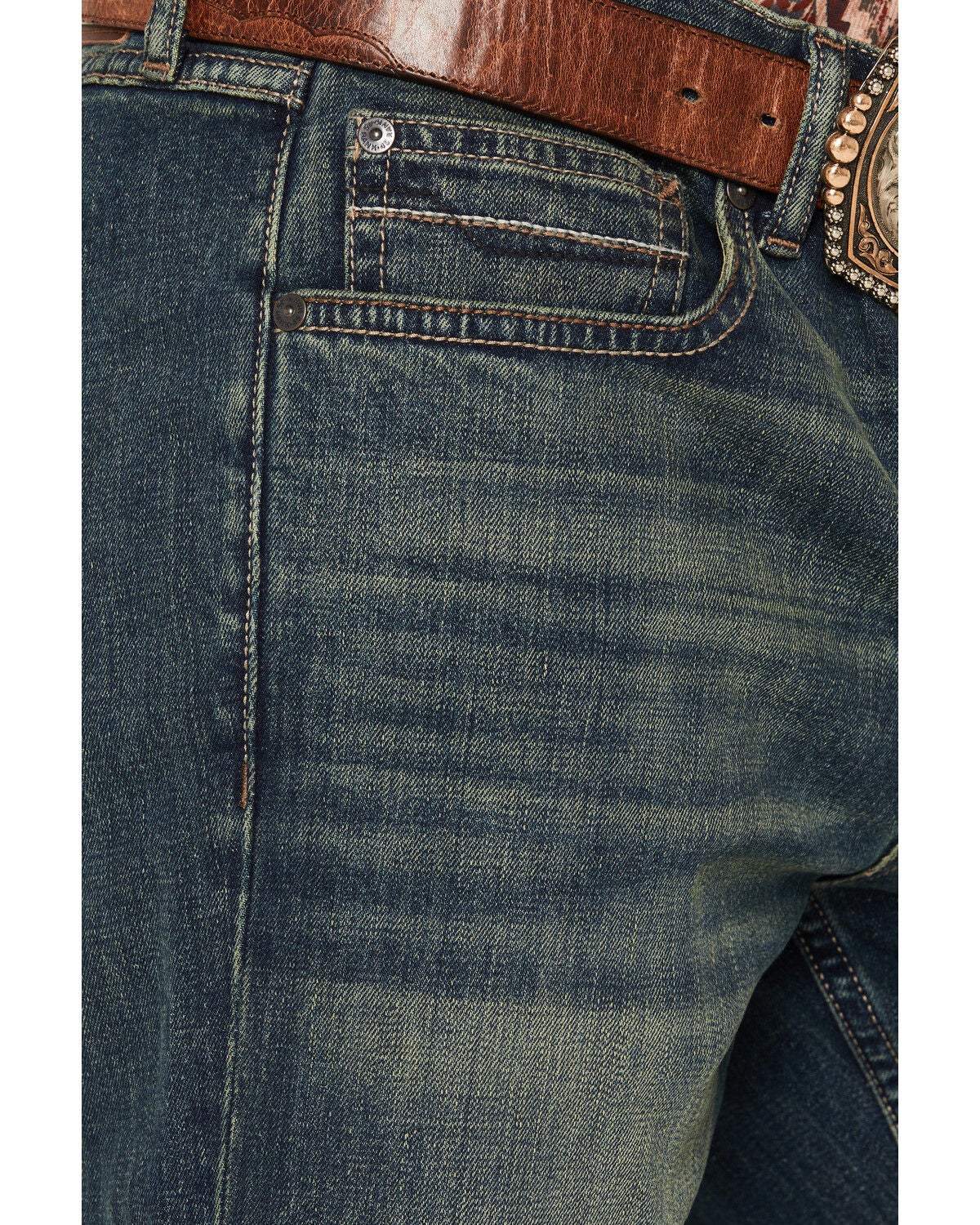 Image #2 - RANK 45&reg; Men's Rodeo Dark Wash Relaxed Bootcut Stretch Denim Jeans, Dark Wash, hi-res
