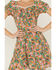 Molly Bracken Women's Floral Print Tie Back Dress, Orange, hi-res
