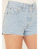 Levi's Women's Light Wash Harper Geo Laser 501 Denim Shorts , Light Wash, hi-res