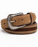 Image #1 - Cody James Men's Hair-On Praying Cowboy Concho Western Belt, Brown, hi-res