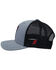 Hooey Men's Texas Tech University Logo Mesh-Back Trucker Cap , Grey, hi-res