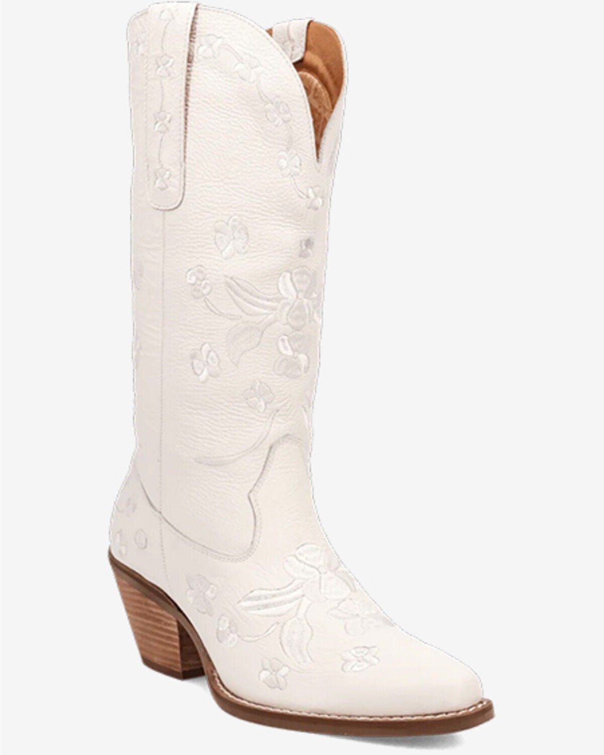 Dingo Women's Love Bug Western Boots - Snip Toe, White