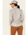 Image #4 - Hooey Women's Star Print Habitat Sol Lightweight Long Sleeve Pearl Snap Western Core Shirt, Grey, hi-res