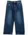 Cowboy Hardware Toddler Boys' Embroidered Cowboy Horse Medium Wash Straight Jeans, Blue, hi-res