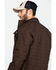 Wrangler Men's Brown Chore Quilt Lined Jacket , Dark Brown, hi-res