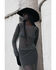 Image #1 - Rock & Roll Denim Women's Rhinestone Mesh Long Sleeve Top, Black, hi-res