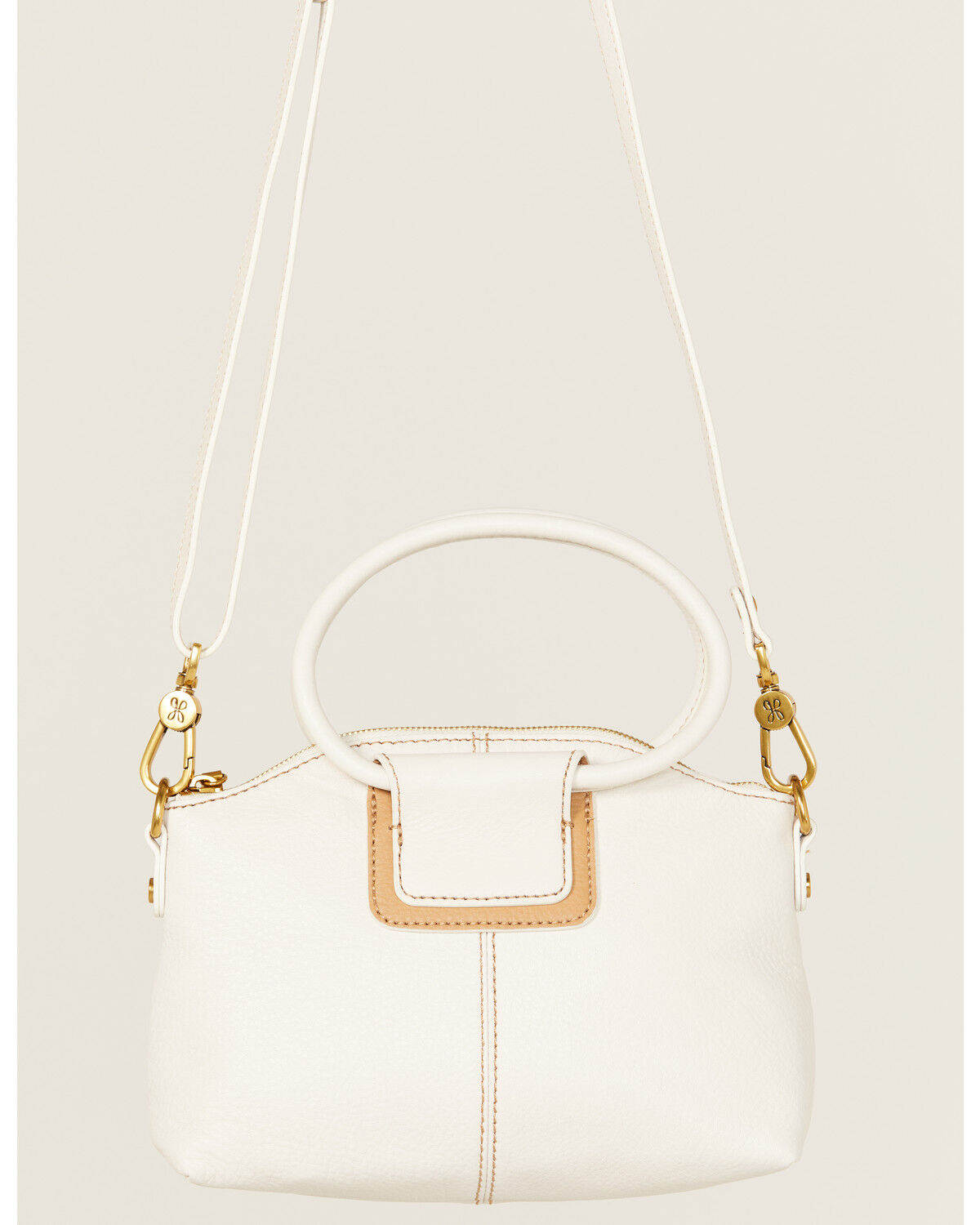 Image #2 - Hobo Women's Sheila Top Zip Crossbody Bag, White, hi-res