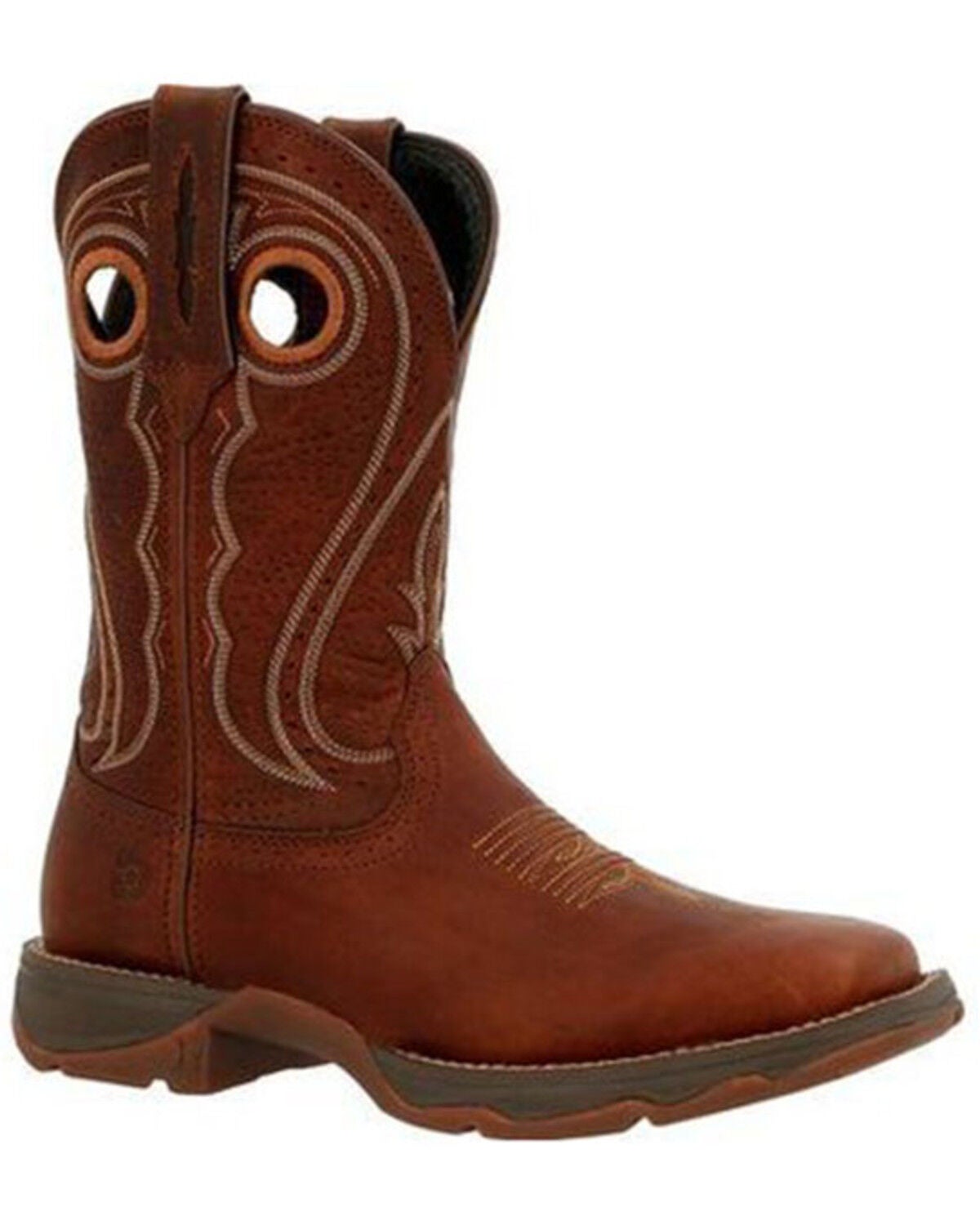 Durango Women's Chestnut Lady Rebel Performance Western Boots - Square Toe, Chestnut, hi-res