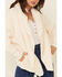 Image #2 - Derek Heart Women's Fuzzy Hooded Open Front Cardigan , , hi-res