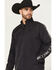 Image #2 - RANK 45® Men's Hungup Windbreaker Hooded Pullover, Black, hi-res