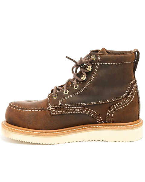 Image #5 - Hawx Men's 6" Grade Work Boots - Composite Toe, Distressed Brown, hi-res