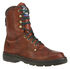 Georgia Boot Men's 8" Eagle Light Lace-Up Work Boots - Round Toe, Russet, hi-res